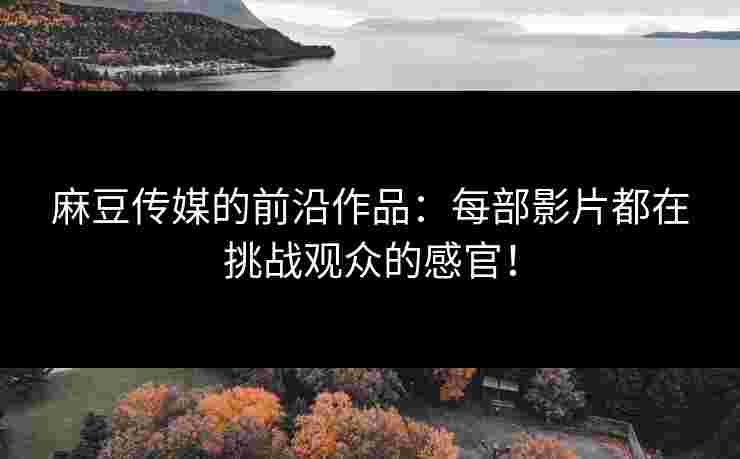 麻豆传媒的前沿作品：每部影片都在挑战观众的感官！