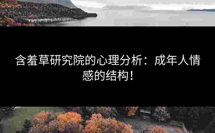 含羞草研究院的心理分析：成年人情感的结构！